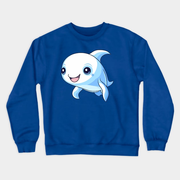 Baby white whale, cartoon Crewneck Sweatshirt by H2Ovib3s